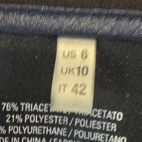 Elie Tahari Pants Womens 6 Black Ankle Slim Tapered Side Zip Triacetate Blend - Picture 9 of 12